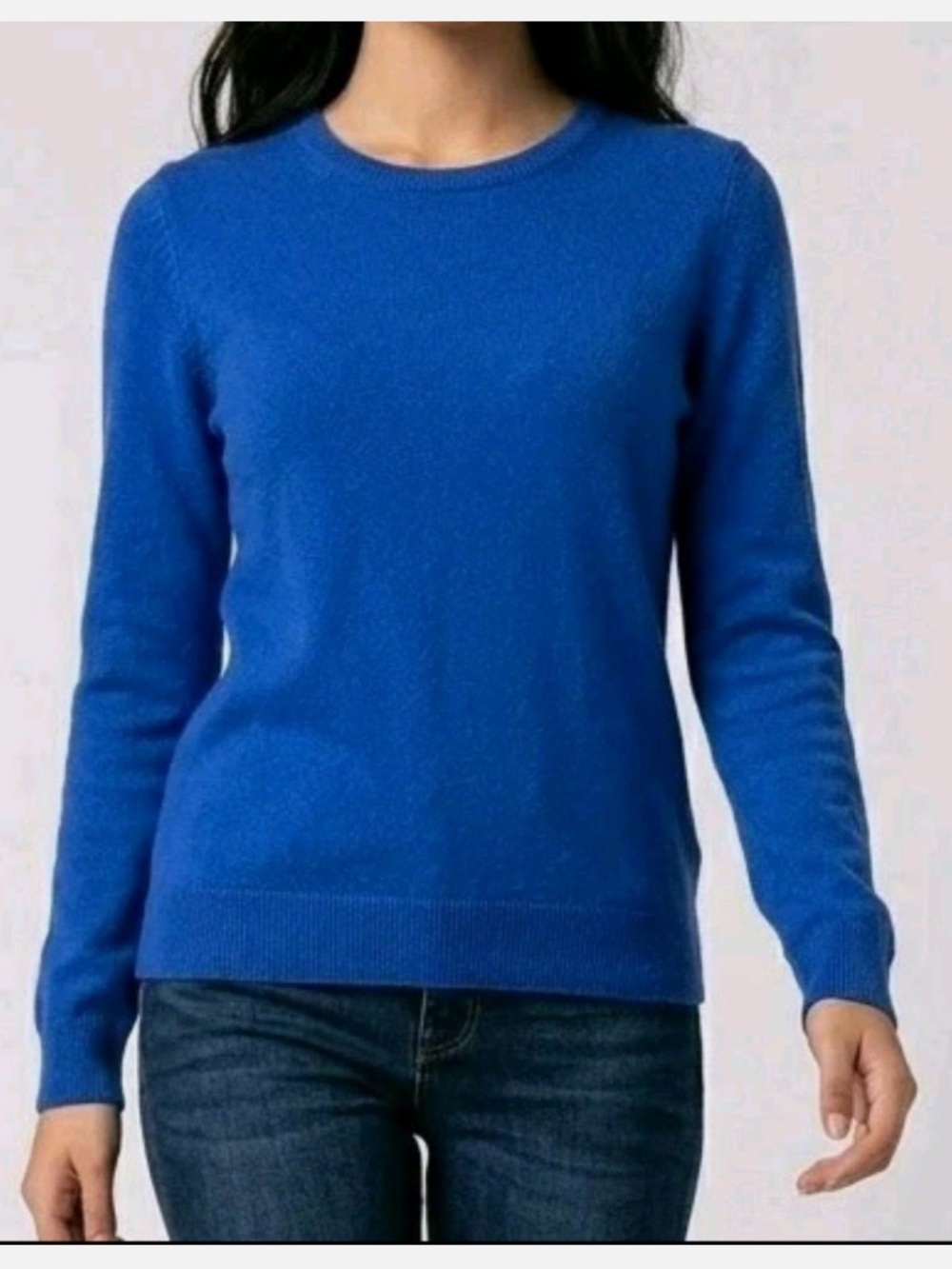 CHARTER CLUB LUXURY Women’s Blue 100% Cashmere Pullover Sweater Size Large